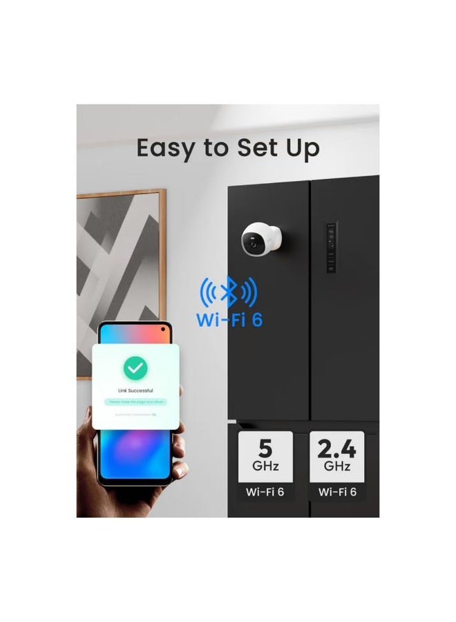 Youkey S320 Magnetic Wire-Free Security Camera – 2.5K QHD, Dual-Band WiFi 6, 8 GB Local Storage, Color Night Vision, AI Human/Pet Detection, IP65 Weatherproof, Two-Way Audio, No Subscription Required - Image 3