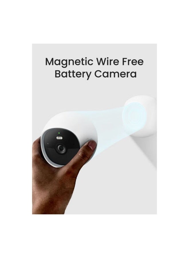 Youkey S320 Magnetic Wire-Free Security Camera – 2.5K QHD, Dual-Band WiFi 6, 8 GB Local Storage, Color Night Vision, AI Human/Pet Detection, IP65 Weatherproof, Two-Way Audio, No Subscription Required - Image 2
