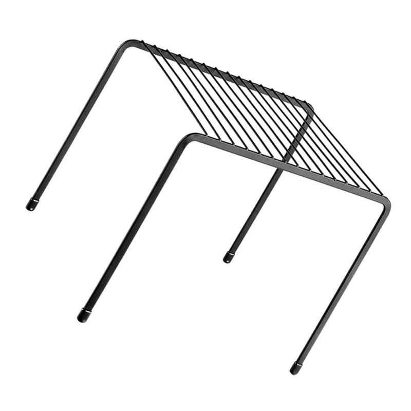 Double Layer Metal Spice Rack With Non Slip Feet Kitchen Counter Organizer For Jars Utensils - Image 2