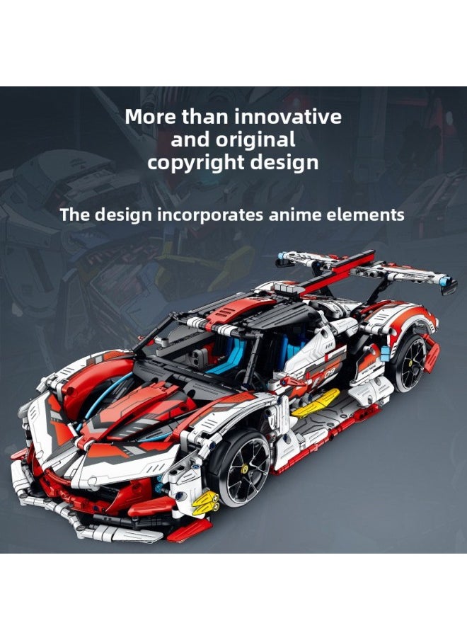 Compatible With Lego Plating Purple Apollo Sun God Assembled Building Blocks Racing High Difficulty Toys Car Mechanical Gift-Color:Drift Magic Purple Apollo [dynamic Version]