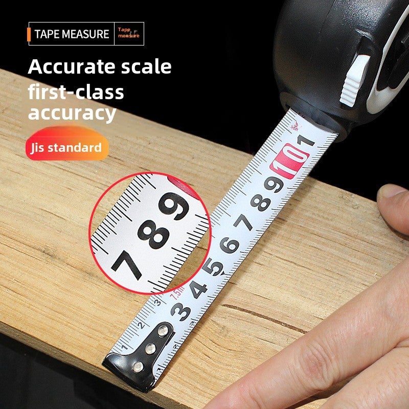 Tape measure 3 meters 5 meters circle ruler 10 meters box ruler household size measuring tool thickened meter ruler wear-resistant self-locking steel ruler(10 meters 25mm thick widening self-locking anti-cutting hand) - Image 3