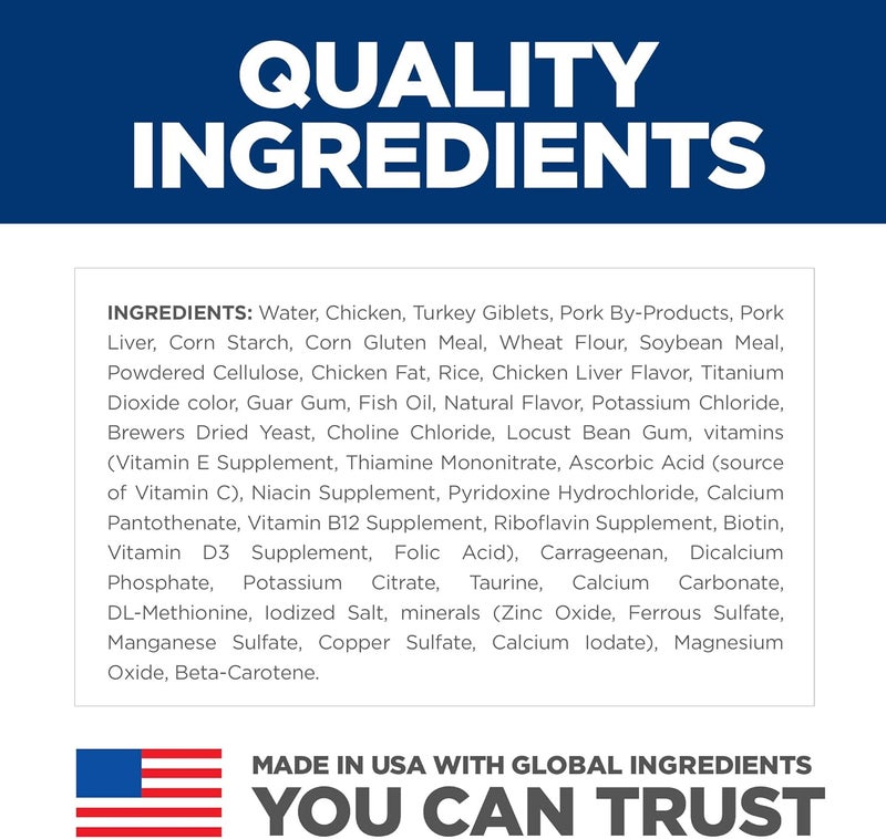 Hills هيلز ساينس دايت للبالغين 7 كبار 7 تغذية متميزة طعام قطط مبلل دجاج مفروم 29 أونصة علبة 24 - Image 5