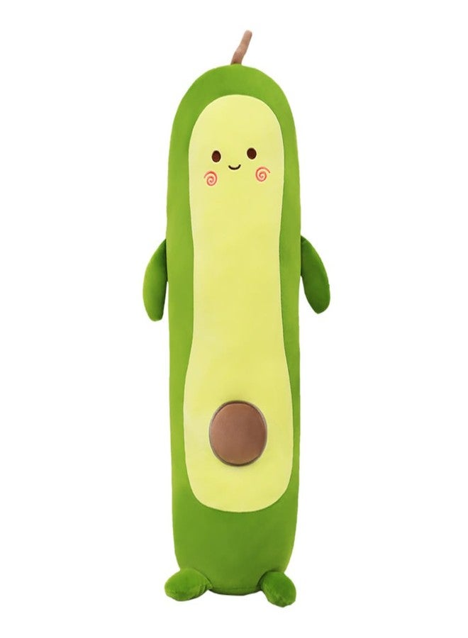 TechMax Solution Kawaii Avocado Plush Cushion - Cute Soft Fruit Stuffed Toy Pillow for Kids and Plush Lovers - Image 1