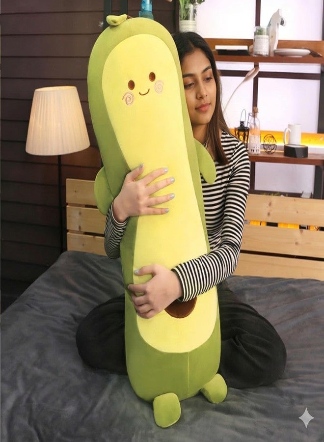 TechMax Solution Kawaii Avocado Plush Cushion - Cute Soft Fruit Stuffed Toy Pillow for Kids and Plush Lovers - Image 5