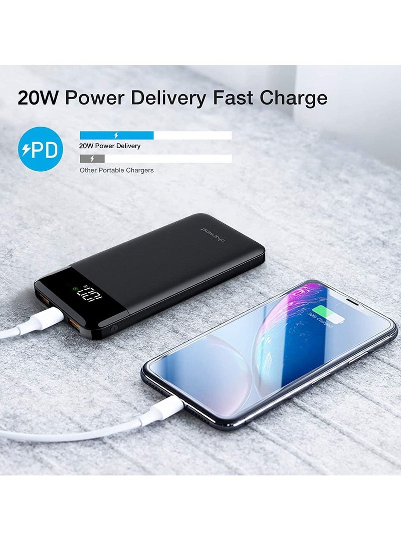Raxoom 20W USB C Quick charge Battery Pack, PD 10400mAh Type C Power Bank Compatible with Cell Phones, Tablets, IPhone, Samsung, Google Pixel,Galaxy S8,More - Image 1