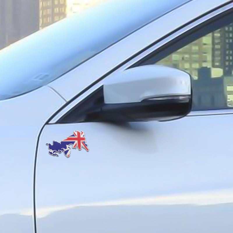Union Jack England UK Flag Aluminum Alloy Car Emblem Badge Universal Fit Trucks SUVs - Image 5