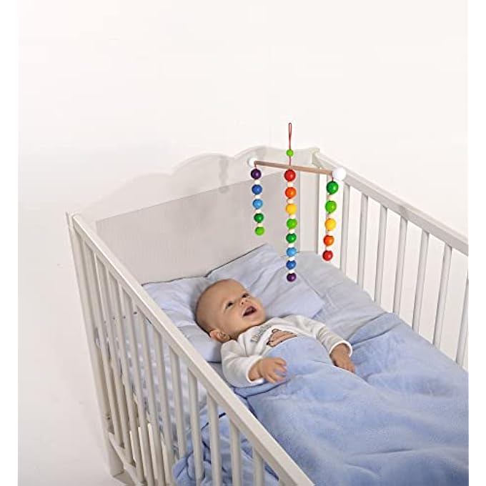 - BABY MOBILE WITH BALLS, 20 X 20 CM, COLOURFUL, MADE FROM 100% FSC CERTIFIED BEECH WOOD, FROM 0 MONTHS, 100017051 - Image 2