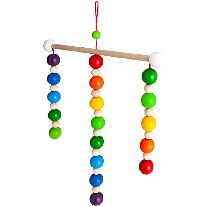 - BABY MOBILE WITH BALLS, 20 X 20 CM, COLOURFUL, MADE FROM 100% FSC CERTIFIED BEECH WOOD, FROM 0 MONTHS, 100017051 - Image 3