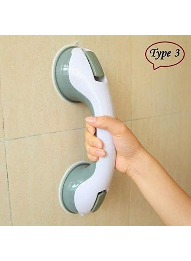 Heavy-Duty 12-Inch Shower Handles (2 Pack) – Suction Grab Bars for Bathroom Safety - Image 1