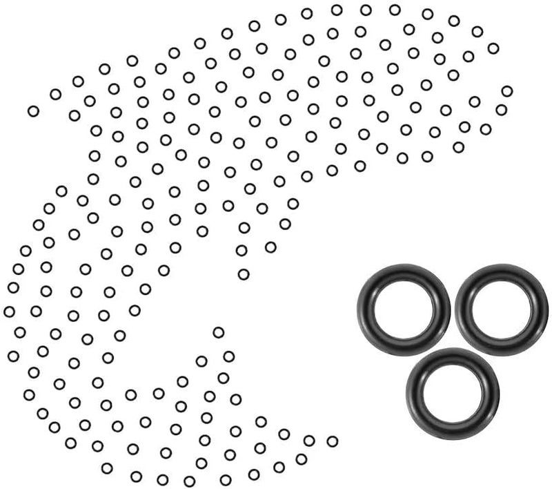 Fishfun Wacky Rig Tool with Silicone O Rings, 100Pcs for 3"-4" Senko Worms and 100Pcs for 5"-7" Worms. Easy Installation and Great Protection of Your Plastic Worms - Image 1