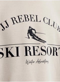 JJ Rebel Front Graphic Print Crew Neck Sweatshirt  - Image 3