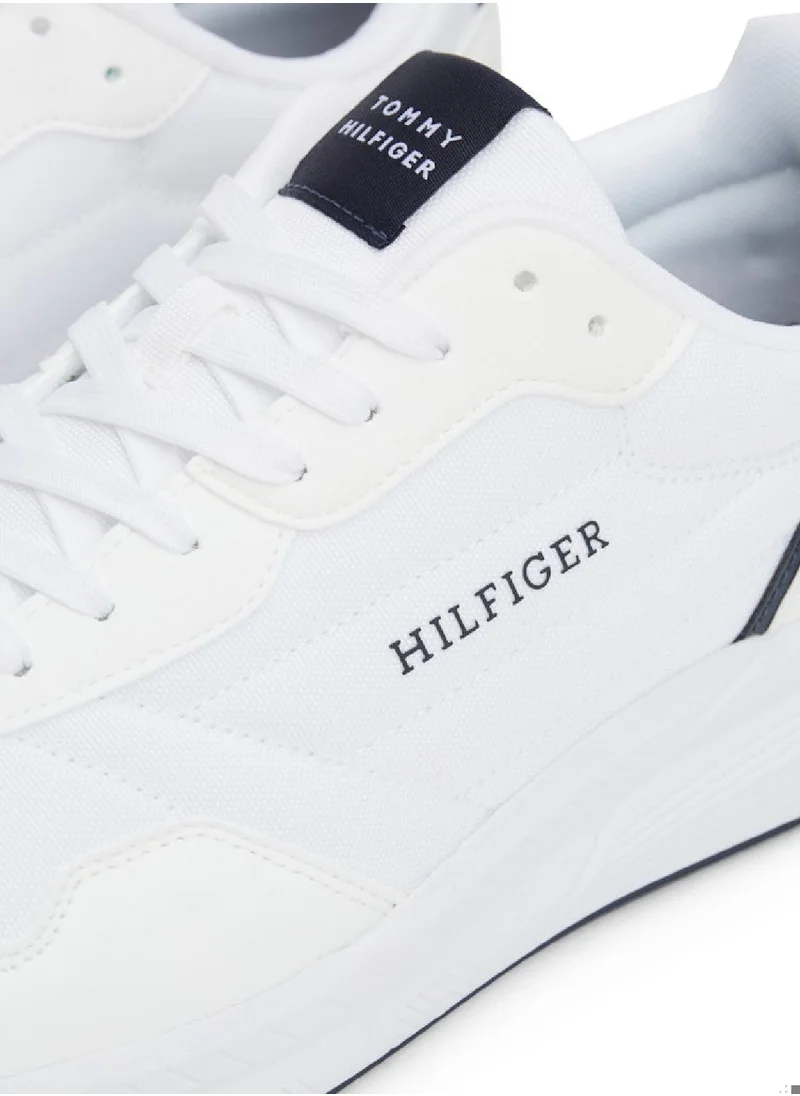 TOMMY HILFIGER Men's Fast on Low Top Sneakers - Polyester Blend, White