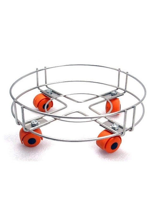 Q13 عربة أسطوانات الغاز Q13® المصنوعة من الفولاذ المقاوم للصدأ مع عجلات | عربة غاز - حامل أسطوانة الغاز، عربة الغاز للمطبخ (عبوة من 2) (2) - Image 2