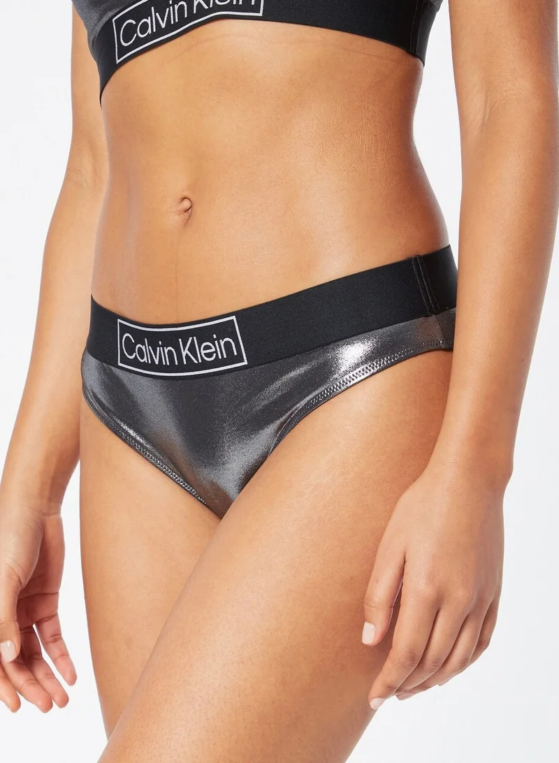 CALVIN KLEIN Logo Band Bikini Bottom