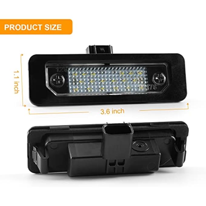 NEIFILES Led License Plate Light Tag Light Compatible With Ford Mustang 20102014 Focus Taurus 20082017 Fusion 20062012 And Flex 20092018 6500K Full White - Image 5