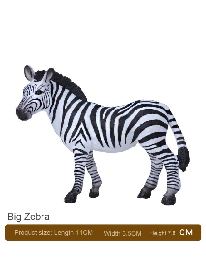 NIBEMINENT African Zebra Model - Realistic Wildlife Toy for Kids