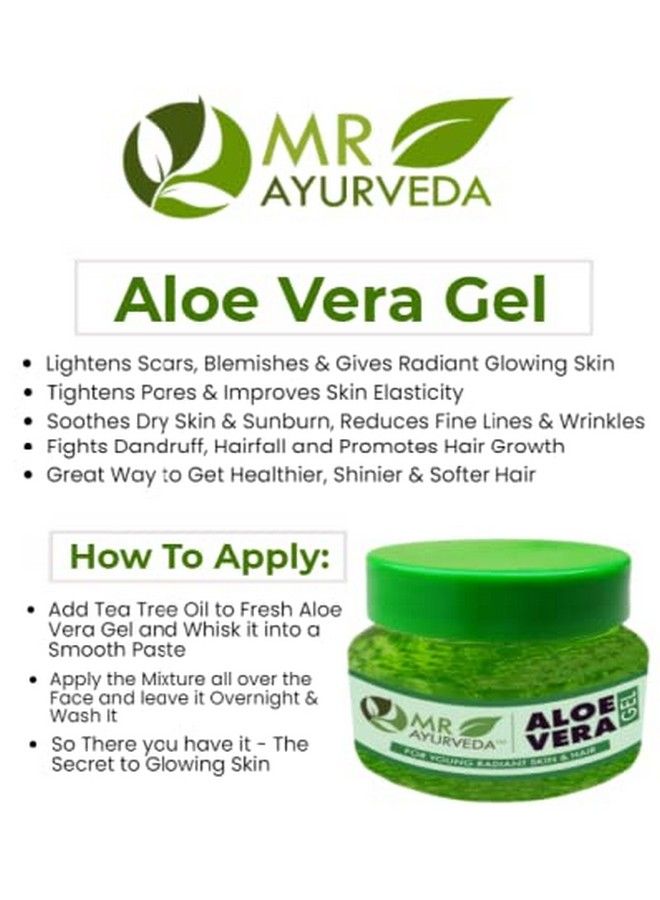 MR Ayurveda جل الصبار النقي 99% ; جل الصبار للوجه ; جل الصبار للشعر ; جل الصبار للبشرة 100 مل - Image 4