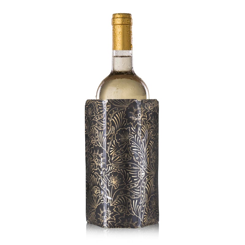Vacu Vin Active Cooler Wine Chiller - Reusable, Flexible Wine Bottle Cooler - Royal Gold - Wine Cooler Sleeve For Standard Size Bottles - Insulated Wine Bottle Chiller to Keep Wine Cold - Image 1