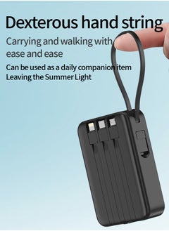 VIWTEC Magnetic Power Bank 10000mAh [3-in-1 Built-in Cables] - Wireless Fast Charging Battery Pack for iPhone16/15/14/13/12, Airplane Safe Portable Charger  - Image 2