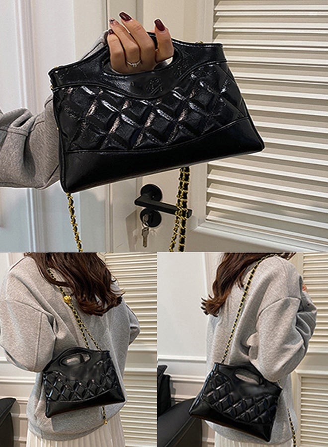 Women Handbag, Quilted Shoulder Bag, Chain Crossbody Bag, Fashion Envelope Purse, PU Leather Tote,Daily Casual Handbag, Luxury Style, Gift for Her - Image 3