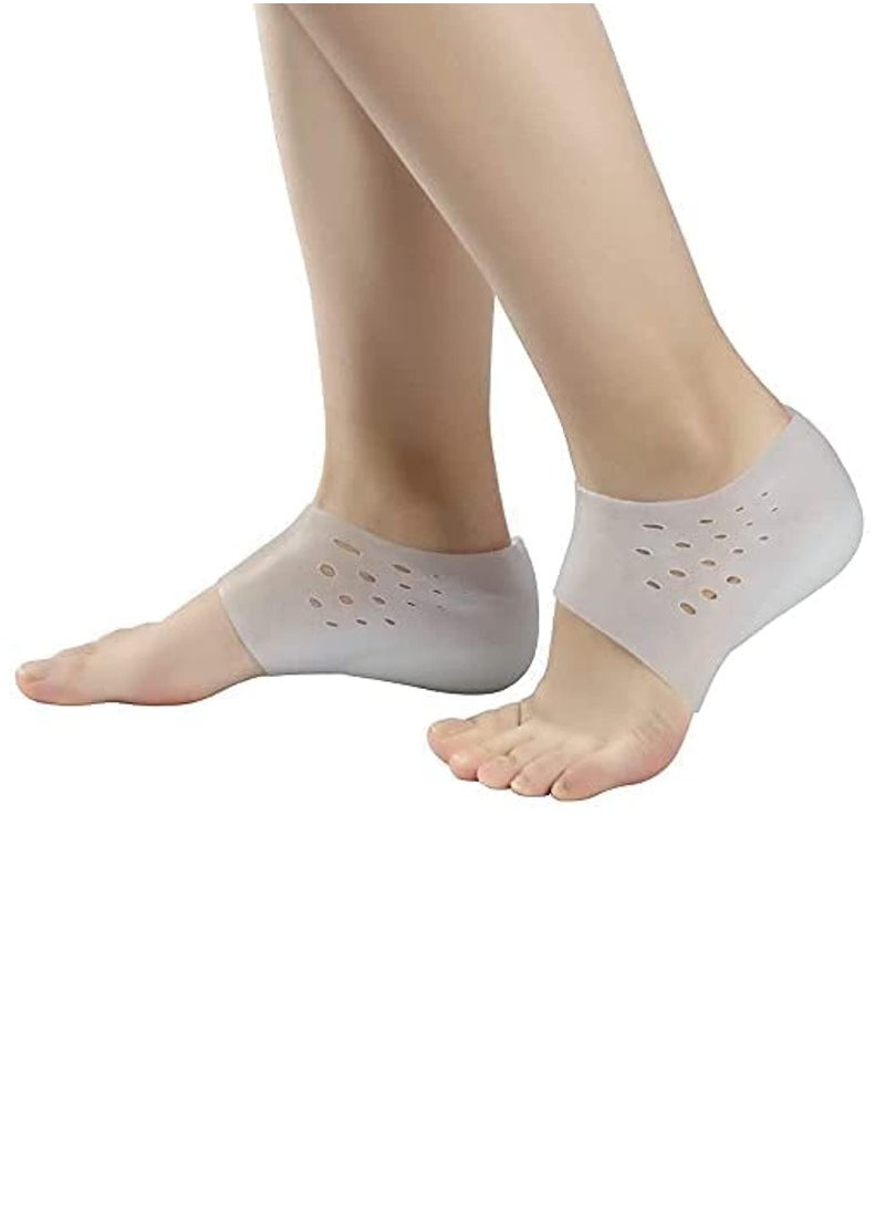 DSP Invisible Silicone Insole to Increase Height, Soft Silicone Wearable Heel Inserts to Llift the Heel, Increase Height and prevent Friction,Easy-to-Wear Flexible Medical Heel -Free size from 35 to 42  - Image 1