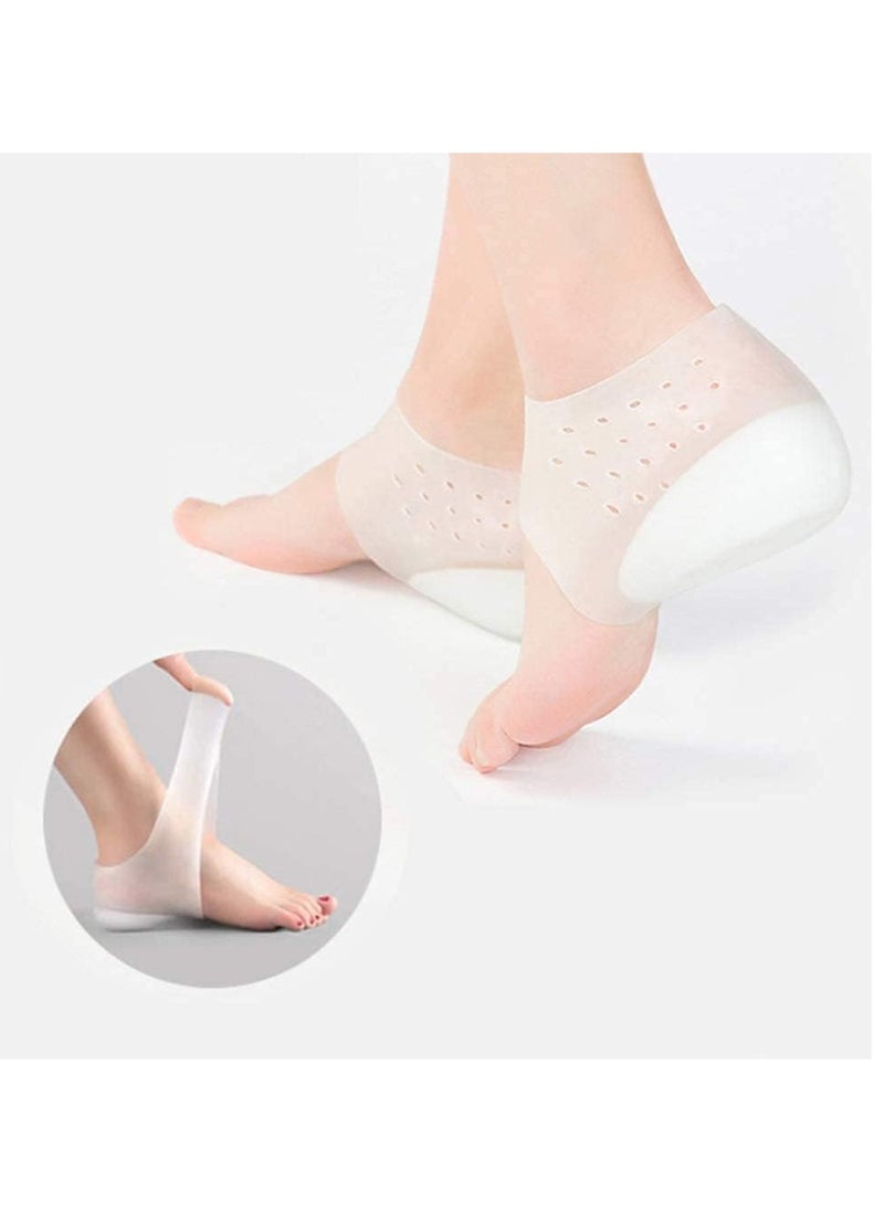 DSP Invisible Silicone Insole to Increase Height, Soft Silicone Wearable Heel Inserts to Llift the Heel, Increase Height and prevent Friction,Easy-to-Wear Flexible Medical Heel -Free size from 35 to 42  - Image 5