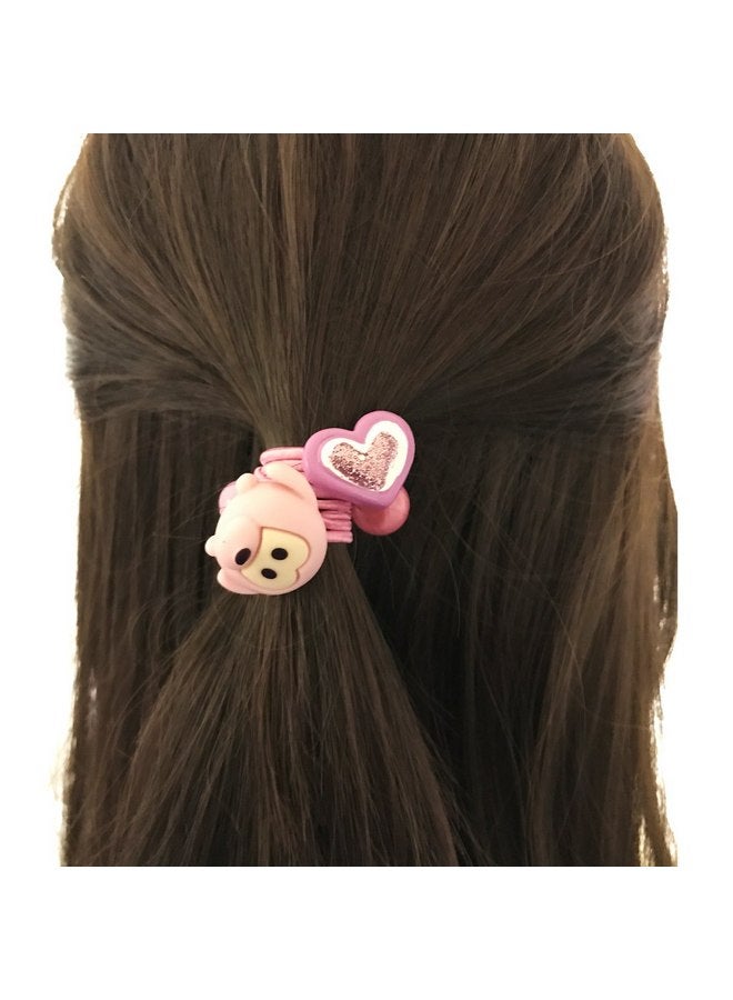 Bowbear Toddler Girls 18-Piece Funny Faces Ponytail Holders - Image 2