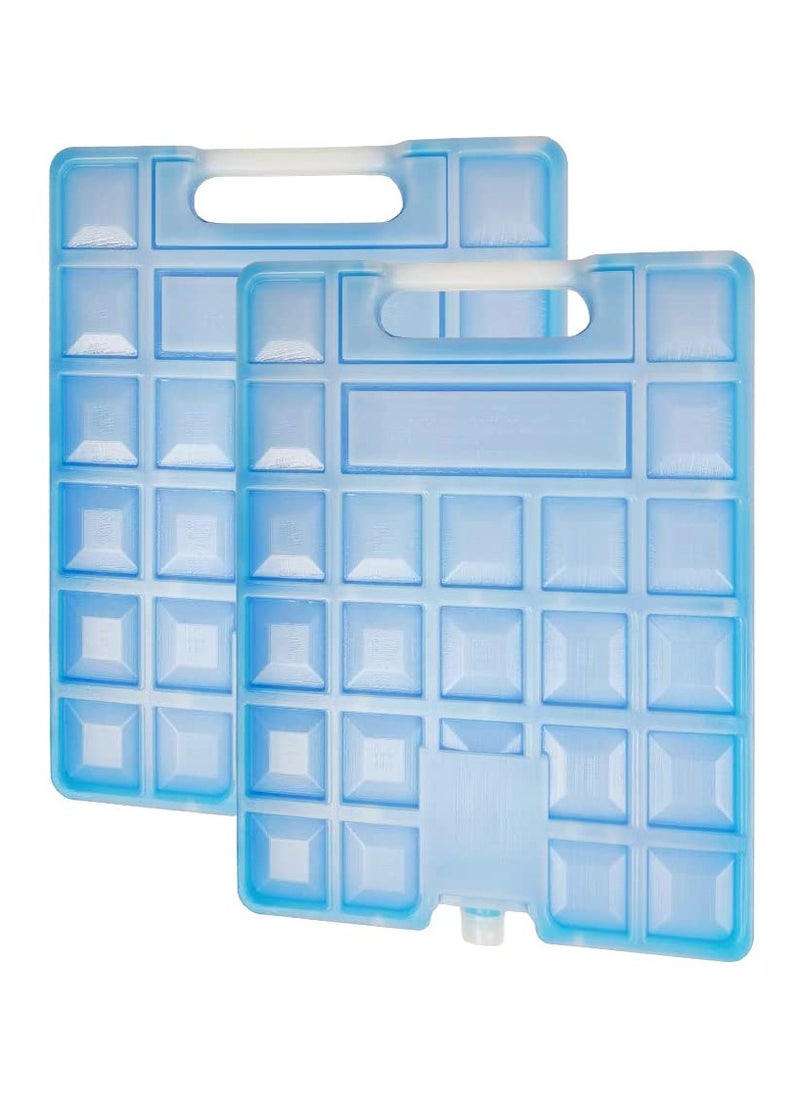 SYOSI 2 Pcs Large Cold Ice Blocks Freezer Pack Ice Packs for Cooler Cool Box Reusable Freezer Blocks Quick Freeze Long Lasting Cold for Camping Picnic Hiking Travel  - Image 1