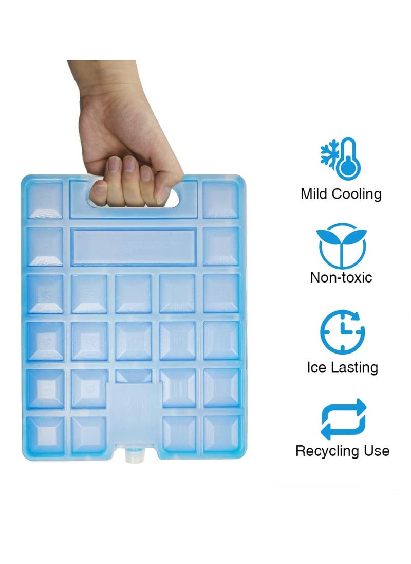 SYOSI 2 Pcs Large Cold Ice Blocks Freezer Pack Ice Packs for Cooler Cool Box Reusable Freezer Blocks Quick Freeze Long Lasting Cold for Camping Picnic Hiking Travel  - Image 5