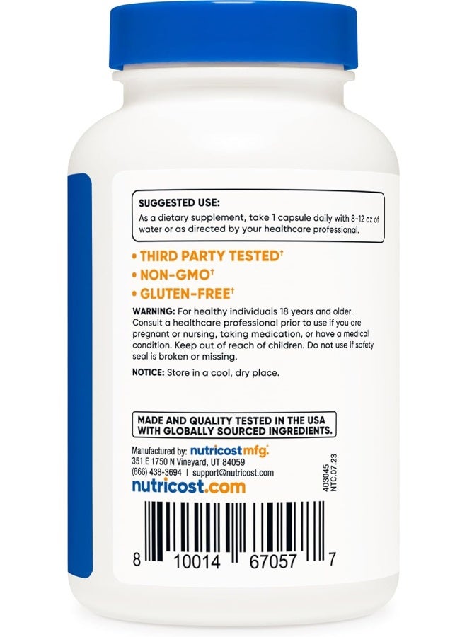 Nutricost Nutricost White Kidney Beans Capsules 650mg 120 Capsules - Vegetarian Caps, Gluten Free and Non-GMO  - Image 4