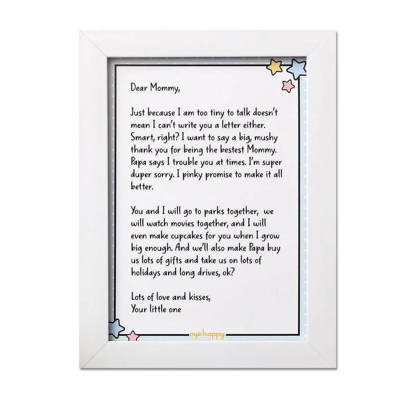 Oye Happy -Surprise for Dog Mom - Unique Gifts for Pets - Gifts for Pet Moms - Letter From Dog - Mother's Day Gifts for Dog Moms - Image 1