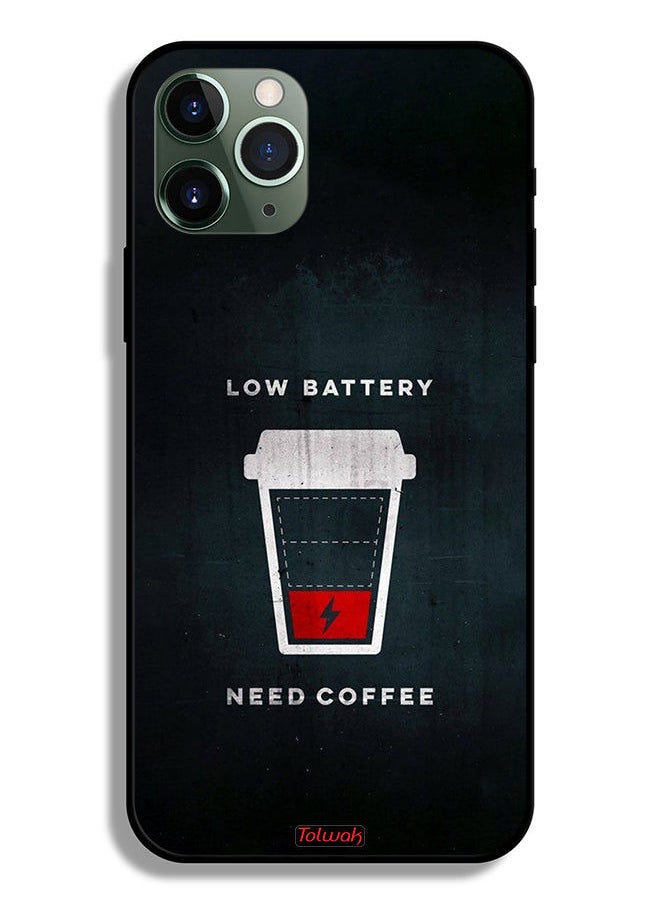 Tolwak Apple iPhone 11 Pro Max Protective Case Low Battery Need Coffee  - Image 2
