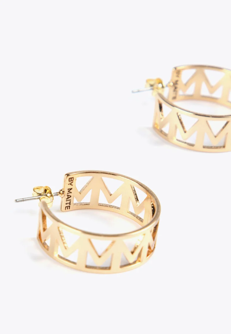 Lola Casademunt Hoop earrings with lettering