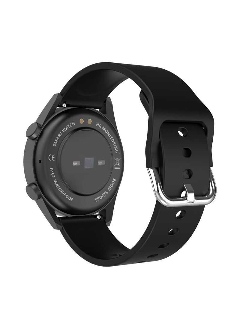 Xcell - Xcell Classic 3 Talk Lite Smart watch, Heart Rate/Blood Pressure/Oxygen Level Monitoring, Receive & Make Calls,Water Resistance: IP67,1 Week Battery life, Compatibility:IOS/Android-Black - Image 1