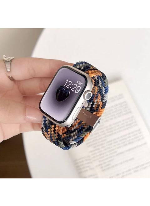 For Apple WatchS10/9/8/7/6/5 Strap Iwatch7 Generation Apple Watch Se/ultra2-Color:[cowboy Colorful]-universal For Huaqiangbei 42/44/45/49