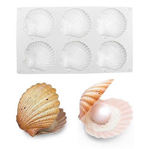 mostsom Cake Mold Shell Shaped Silicone Baking Cookie Biscuit Mold DIY Bakeware Pan Mould Kitchen Accessories Shell J_118 X68 X1 inch - Image 3