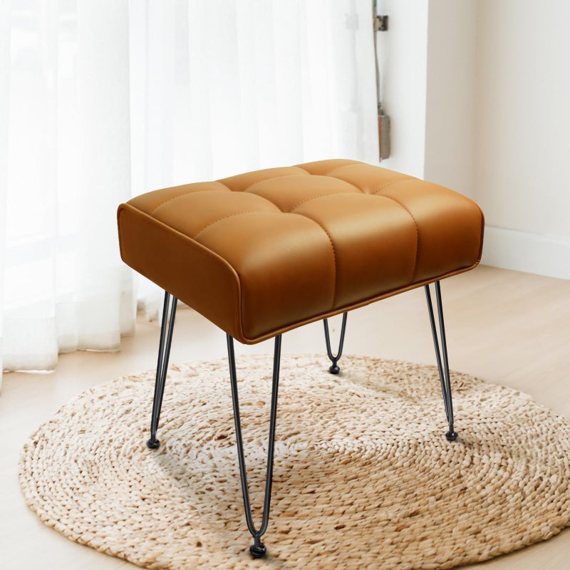 HOUCHICS Vanity Stool Makeup Stool Vanity Stools for Makeup Vanity Chair Vanity Stool Seating Vanity Chair for Makeup Room Brown