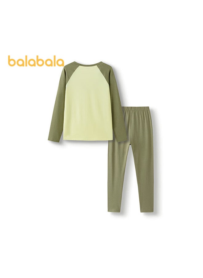 Balabala Kids Autumn Underwear Set Boys Thermal Underwear Girls Pajamas Antibacterial For Small, Medium, Large Children 209325169204 - Image 1