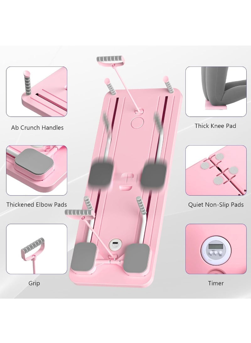 Rock Pow Pilates Reformer Machine with Timer,Foldable Pilates Machine & Equipment for Home Use and Gym Workout,5 in 1 Pilates Board with Phone Holder,Suitable for Advanced and Beginners Users  - Image 4