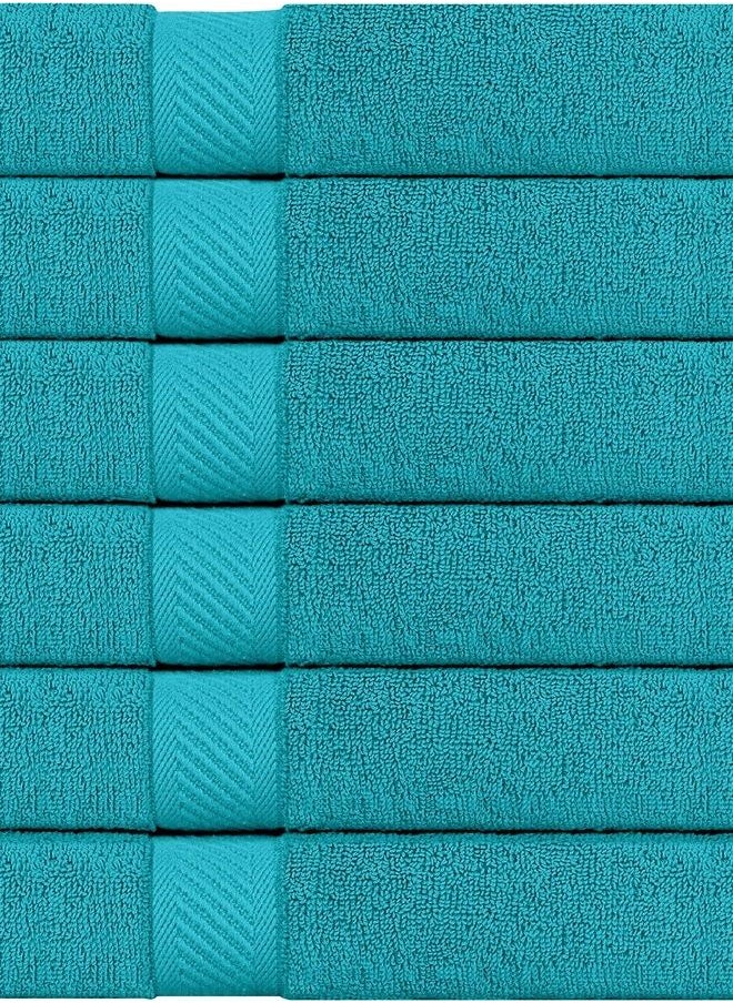 Utopia Towels - 6 Pack Medium Bath Towel Set, 100% Ring Spun Cotton (24 x 48 Inches) Medium Lightweight and Highly Absorbent Quick Drying Towels, Premium Towels for Hotel, Spa and Bathroom (Turquoise) - Image 1