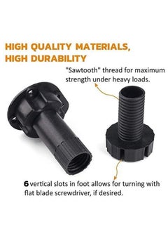 RATSAW Adjustable Furniture Leg Foot 4 Pack Cabinet Leveler Legs for Kitchen Bathroom Chairs Height Cabinet Leveling Adjustable from 100mm to 120mm  - Image 5