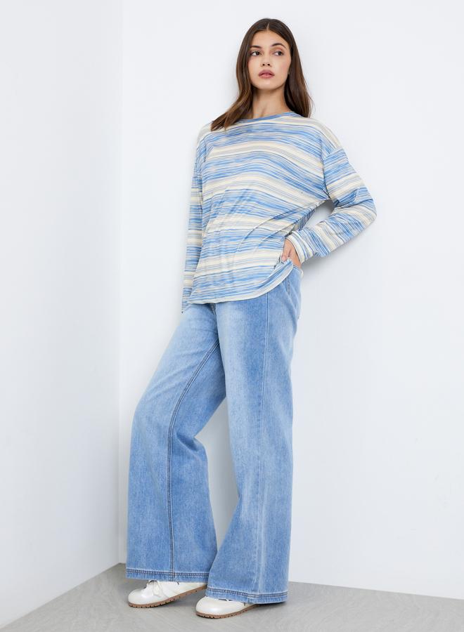 تايك تو تيشيرت مخطط بأكمام طويلة - Image 3