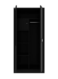 RIGID Steel Home Cupboard with Front Door Mirror BLACK 180x90x45cm  - Image 4