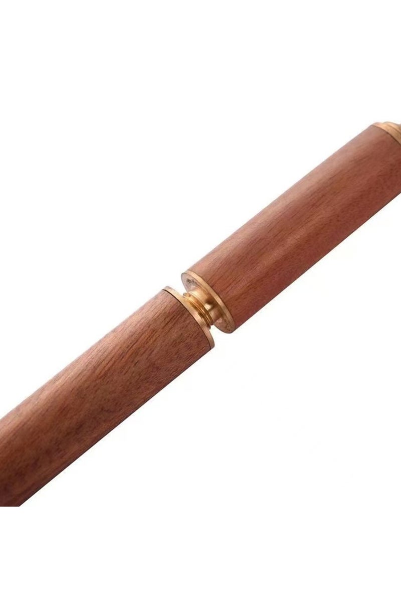 Wooden Ear Spoon Brass Wood Ear Cleaning Tools Durable Ear Picks Portable Key Chain Pendant Family Gift Ear Wax Removal - Image 3