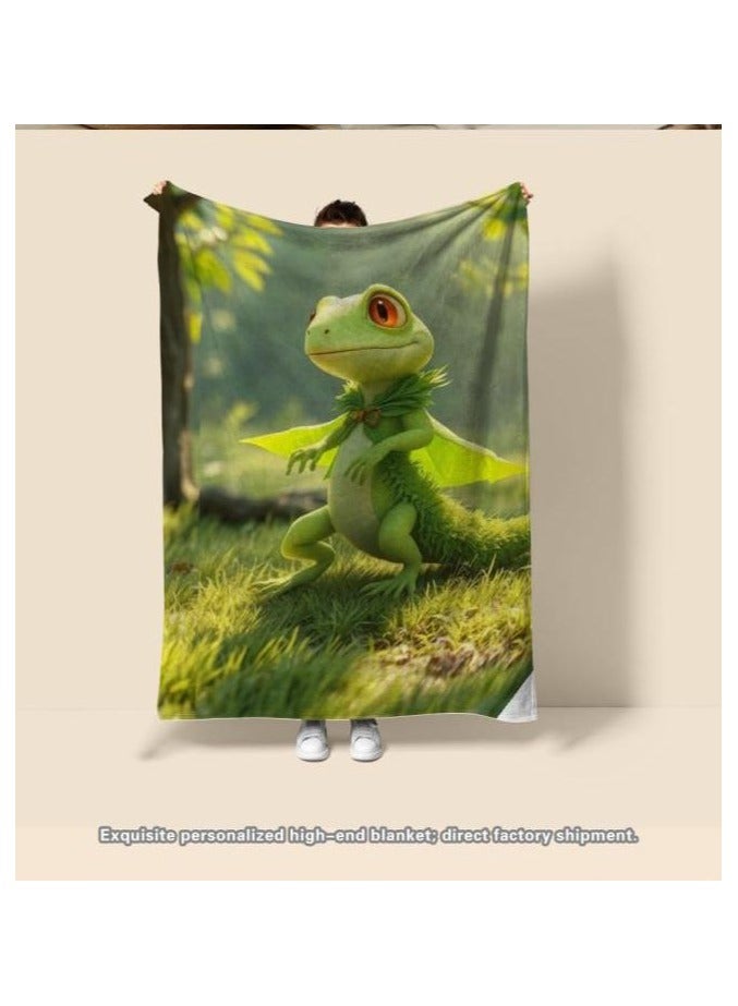 general Children's or student cartoon flannel thin blanket (warm and comfortable, suitable for sleep, games) 100cm*150cm - 900 - Image 1