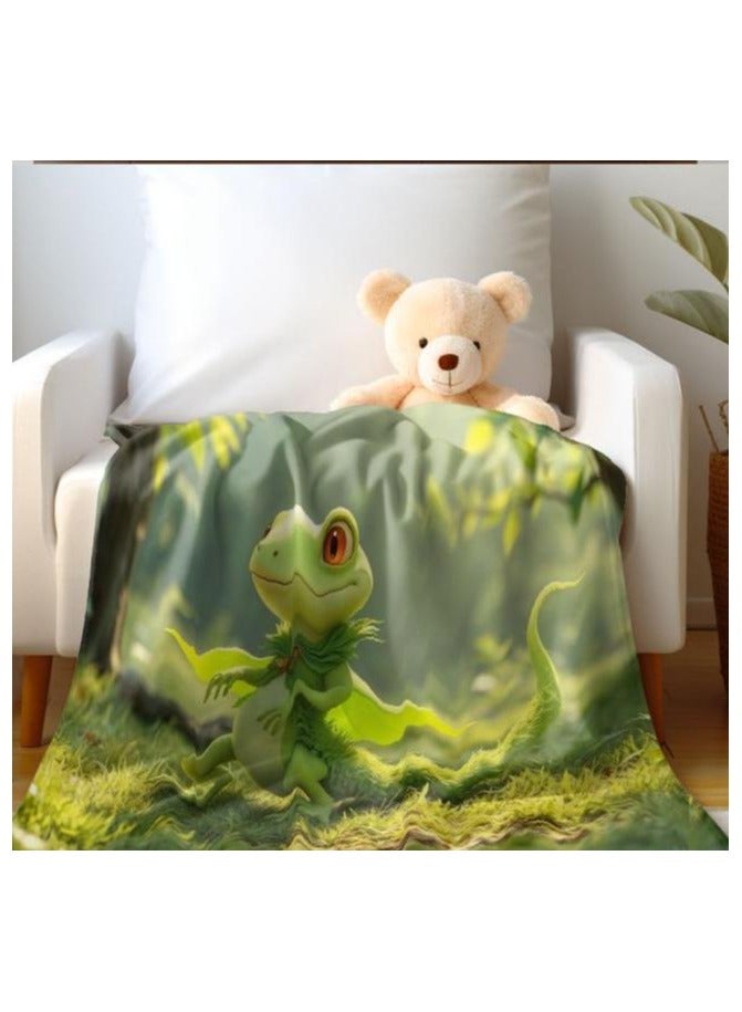 general Children's or student cartoon flannel thin blanket (warm and comfortable, suitable for sleep, games) 100cm*150cm - 900 - Image 3