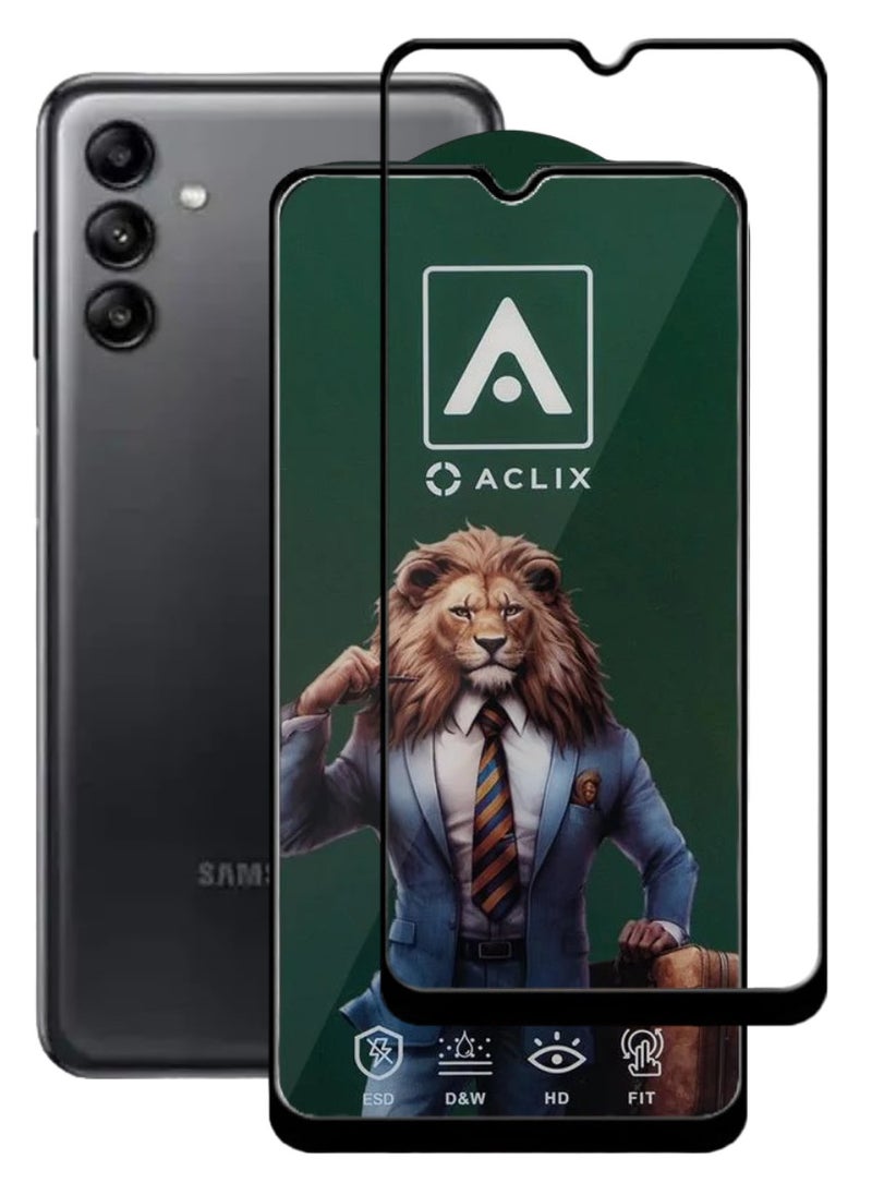 ACLIX Antistatic ESD Dustproof Premium Quality High Definition Tempered Glass Screen Protector Designed For Samsung Galaxy A04s - Image 1