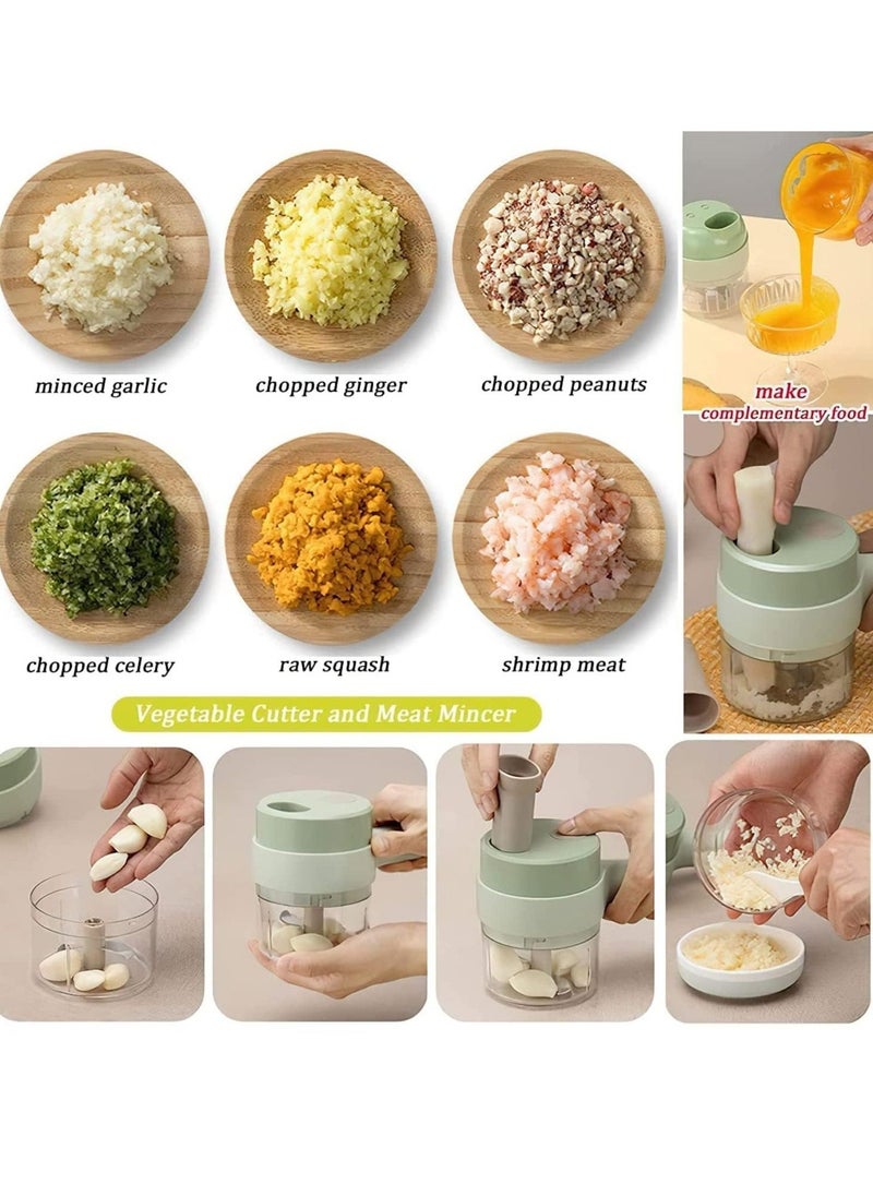 بيوينتي 4 in 1 Handheld Electric Vegetable Cutter Set -  - Image 4