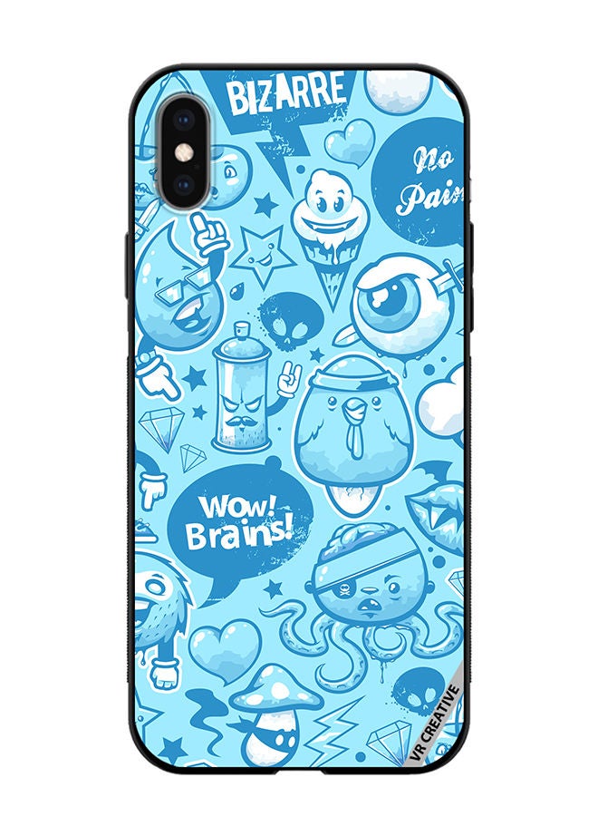 VR CREATIVE Protective Case Cover For Apple iPhone XS Max Cold Street Art Design Multicolour - Image 1