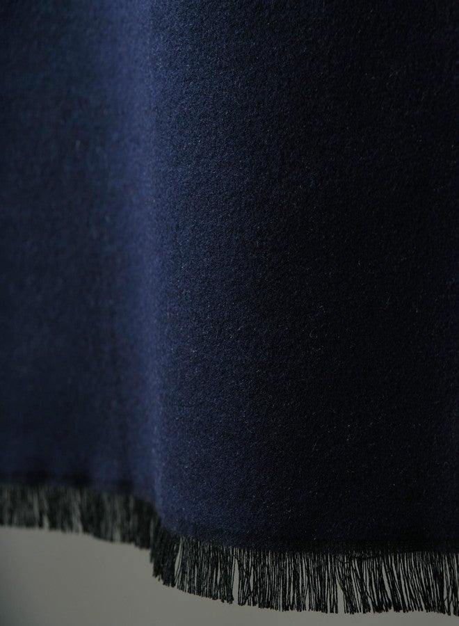 CUDDLE DREAMS Men's Silk Scarves for Winter, 100% Mulberry Silk Brushed, Luxuriously Soft & Warm (Solid Navy Gray) - Image 5